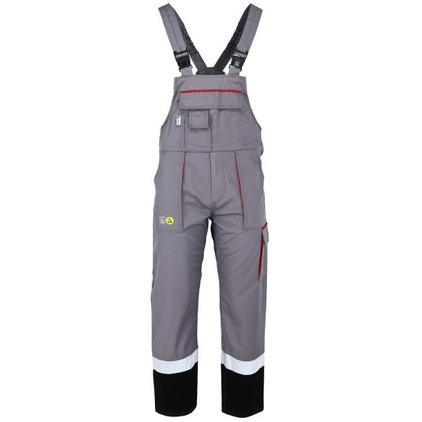 Spodnie ogrodniczki ocieplane antyelektrostatyczne ESD PANTHER GRZMOT LUX art. 3-09