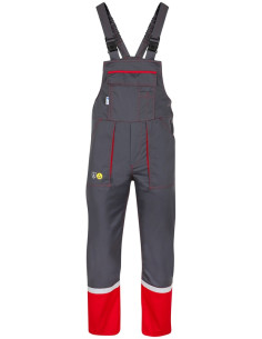 Spodnie ogrodniczki antyelektrostatyczne ESD PANTHER GRZMOT DUO art. 3-04